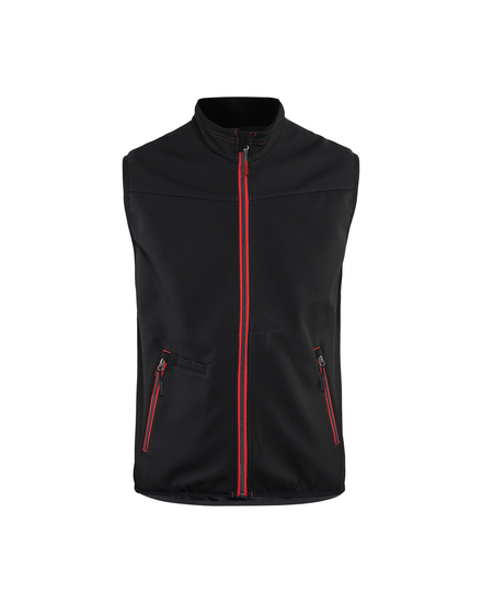 Gilet softshell sans manches +stretch Blåkläder 3850 Noir/Rouge Blaklader - 385025169956