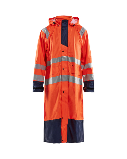 Manteau de pluie haute-visibilité niveau 1 4325 Orange fluo/Marine - Blaklader - 432520005389