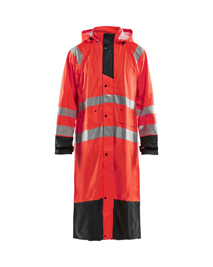 Manteau de pluie haute-visibilité niveau 1 Blåkläder 4325 Rouge fluo/Noir Blaklader - 432520005599
