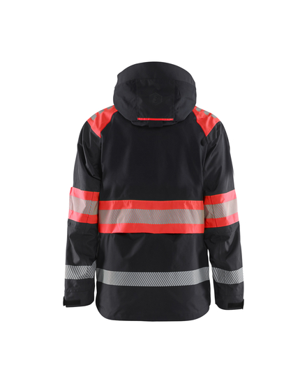 Veste hardshell haute-visibilité Blåkläder 4420 Noir/Rouge fluo Blaklader - 442019779955