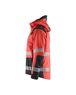 Veste hardshell haute-visibilité Blåkläder 4435 Rouge fluo/Noir Blaklader - 443519875599