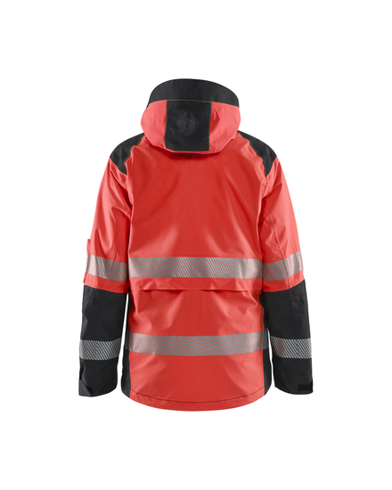 Veste hardshell haute-visibilité femme Blåkläder 4436 Rouge fluo/Noir Blaklader - 443619875599