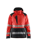 Veste hardshell haute-visibilité femme Blåkläder 4436 Rouge fluo/Noir Blaklader - 443619875599
