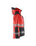 Veste hardshell haute-visibilité femme Blåkläder 4436 Rouge fluo/Noir Blaklader - 443619875599
