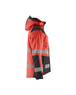 Veste hiver haute-visibilité femme Blåkläder 4456 Rouge fluo/Noir Blaklader - 445619875599