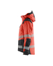 Veste hiver haute-visibilité femme Blåkläder 4456 Rouge fluo/Noir Blaklader - 445619875599