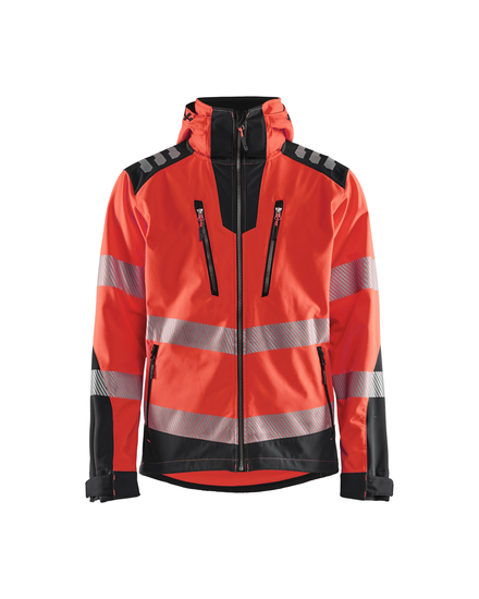 Veste Softshell haute-visibilité Blåkläder 4491 Rouge fluo/Noir Blaklader - 449125135599