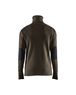 Sweat en laine col zippé Blåkläder 4630 Vert olive foncé/Gris foncé Blaklader - 463010714598