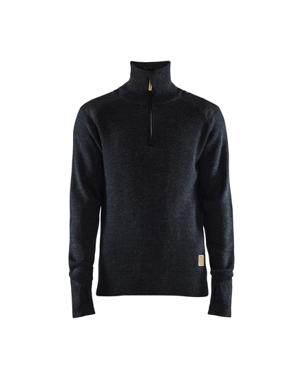 Sweat en laine col zippé Blåkläder 4630 Gris Foncé/Noir Blaklader - 463010719899