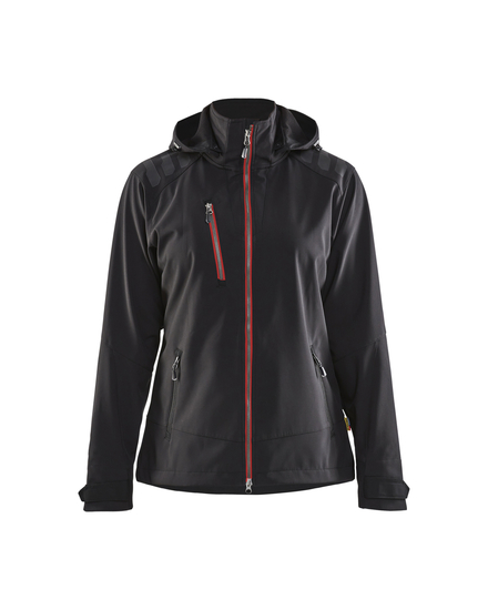 Veste Softshell Femme Blåkläder 4719 Noir/Rouge Blaklader - 471925139956
