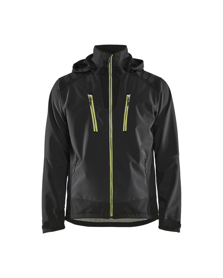 Veste softshell stretch 2D Blåkläder 4749 Noir/Jaune fluo Blaklader - 474925139933