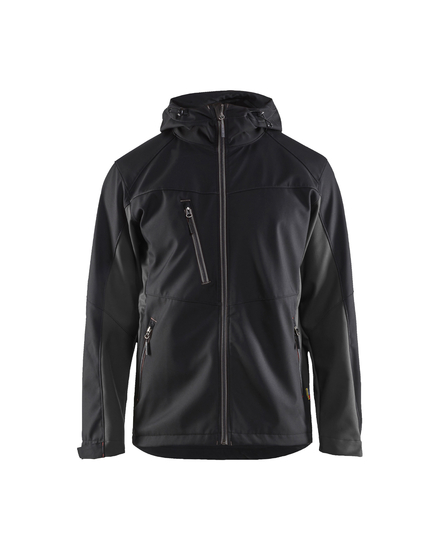 Veste Softshell à capuche Blåkläder 4753 Noir/Gris foncé Blaklader - 475325169998
