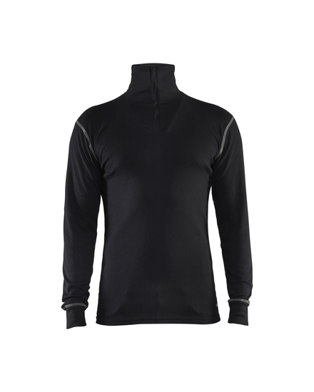 Haut de sous-vêtements col zippé retardant flamme inhérent Blåkläder 4898 Noir Blaklader - 489817259900