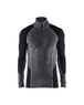 Haut de sous-vêtements col zippé WARM Blåkläder 4899 Gris moyen/Noir Blaklader - 489917329699