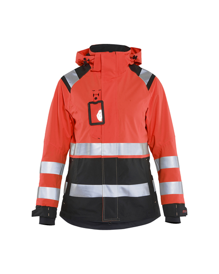 Veste hardshell haute-visibilité femme Blåkläder 4904 Rouge fluo/Noir Blaklader - 490419875599