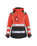 Veste hardshell haute-visibilité femme Blåkläder 4904 Rouge fluo/Noir Blaklader - 490419875599