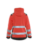 Veste hardshell haute-visibilité femme Blåkläder 4904 Rouge fluo/Noir Blaklader - 490419875599