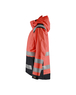 Veste hardshell haute-visibilité femme Blåkläder 4904 Rouge fluo/Noir Blaklader - 490419875599