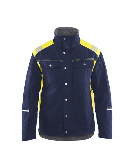 Veste doublée artisan détails fluo Blåkläder 4915 Marine/Jaune fluo Blaklader - 491513708833