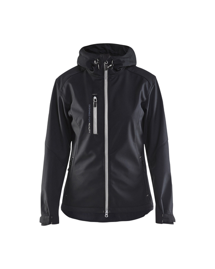 Veste softshell à capuche femme Blåkläder 4919 Noir/Gris clair Blaklader - 491925179992