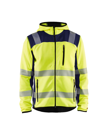 Veste tricotée à capuche haute-visibilité Blåkläder 4923 Jaune fluo/Marine Blaklader - 492321203389