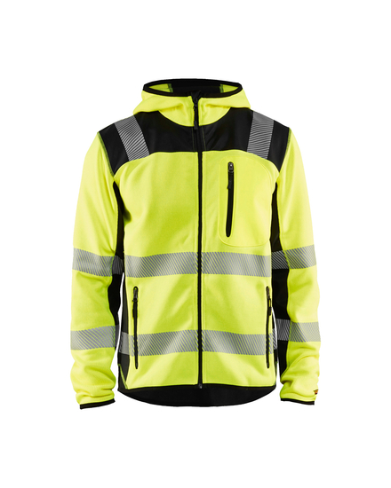 Veste tricotée à capuche haute-visibilité Blåkläder 4923 Jaune fluo/Noir Blaklader - 492321203399