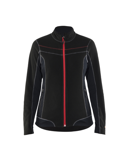Veste micropolaire femme Blåkläder 4924 Noir/Rouge Blaklader - 492410109956
