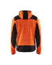 Veste tricotée à capuche Blåkläder 4930 Orange fluo/Noir Blaklader - 493021175399