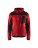 Veste tricotée à capuche Blåkläder 4930 Rouge/Noir Blaklader - 493021175699