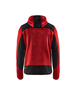 Veste tricotée à capuche Blåkläder 4930 Rouge/Noir Blaklader - 493021175699