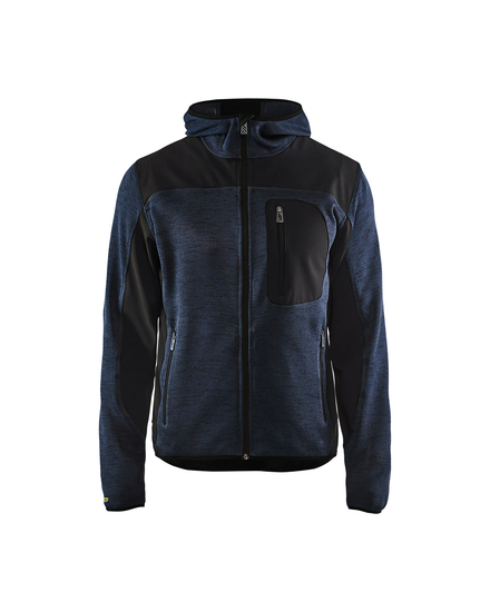 Veste tricotée à capuche Blåkläder 4930 Marine foncé/Noir Blaklader - 493021178699