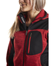 Veste tricotée à capuche femme Blåkläder 4931 Rouge/Noir Blaklader - 493121175699