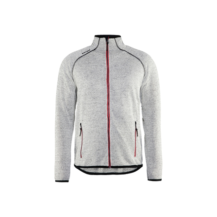 Veste tricotée Blåkläder 4942 Gris chiné/rouge Blaklader - 494221179056