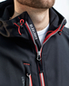 Veste Softshell à capuche Blåkläder 4949 Noir/Rouge Blaklader - 494925179956