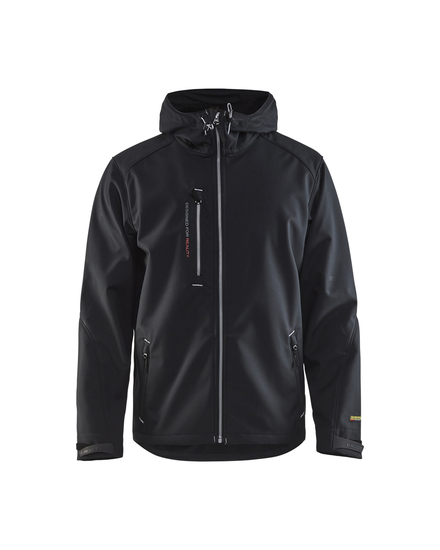 Veste Softshell à capuche Blåkläder 4949 Noir/Gris clair Blaklader - 494925179992