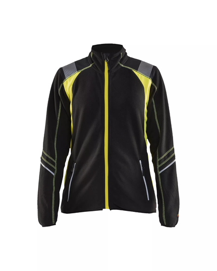 Veste micropolaire détails fluo femme Blåkläder 4973 Noir/Jaune fluo Blaklader - 497310109933