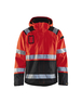 Veste hardshell stretch 2D haute-visibilité Blåkläder 4987 Rouge fluo/Noir Blaklader - 498719875599