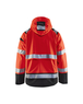 Veste hardshell stretch 2D haute-visibilité Blåkläder 4987 Rouge fluo/Noir Blaklader - 498719875599