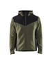 Veste tricotée avec softshell Blåkläder 5940 Vert foncé/Noir Blaklader - 594025364199