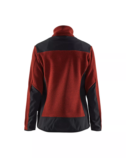 Veste tricotée avec softshell femme Blåkläder 5943 Rouge brique/Noir Blaklader - 594325365999