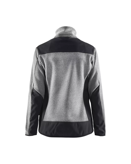 Veste tricotée avec softshell femme Blåkläder 5943 Gris chiné/Noir Blaklader - 594325369099