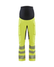 Pantalon de grossesse haute-visibilité stretch 4D Blåkläder 7100 Jaune fluo/Noir Blaklader - 710016423399