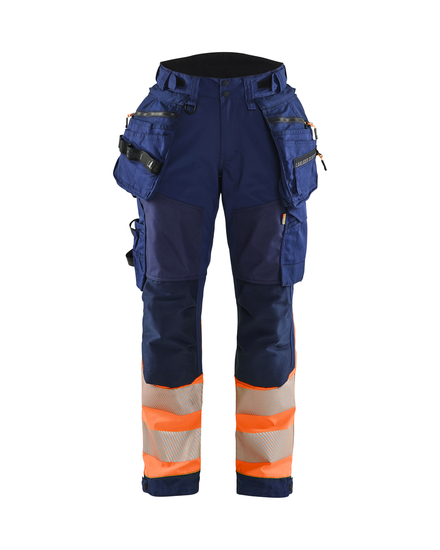 Pantalon Softshell Haute-Visibilité Femme Blåkläder 7114 Marine/Orange fluo Blaklader - 711425138953C
