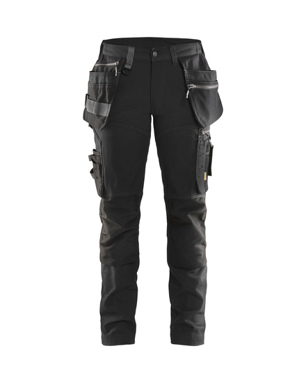 Pantalon artisan +stretch femme Blåkläder 7115 Noir Blaklader - 711513439900C