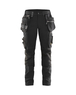 Pantalon artisan +stretch femme Blåkläder 7115 Noir Blaklader - 711513439900C