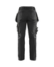 Pantalon artisan +stretch femme Blåkläder 7115 Noir Blaklader - 711513439900C