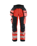 Pantalon Softshell Haute-visibilité Femme Blåkläder 7118 Rouge fluo/Noir Blaklader - 711825135599C