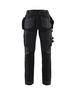 Pantalon artisan +stretch femme Blåkläder 7130 Noir Blaklader - 713013709900C