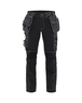 Pantalon artisan +stretch femme Blåkläder 7130 Noir Blaklader - 713013709900C