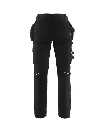 Pantalon artisan +stretch femme Blåkläder 7130 Noir/Noir Blaklader - 713013709999C